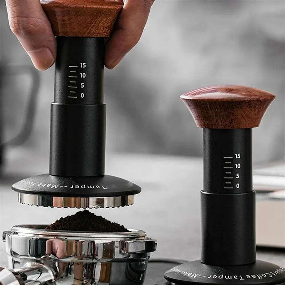 Precision Dual-Sided Coffee Tamper Graduated Spring Design, Powerful Tamping Tool