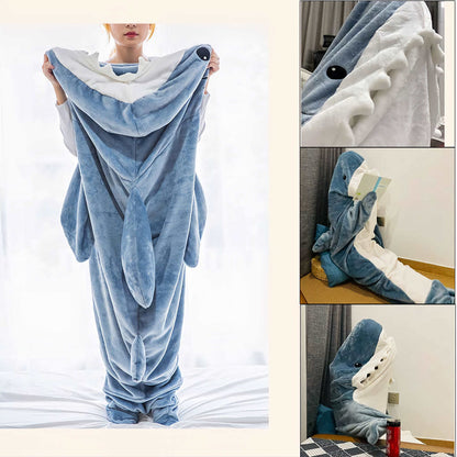 Best selling Premium Flannel Shark Blanket Hoodie