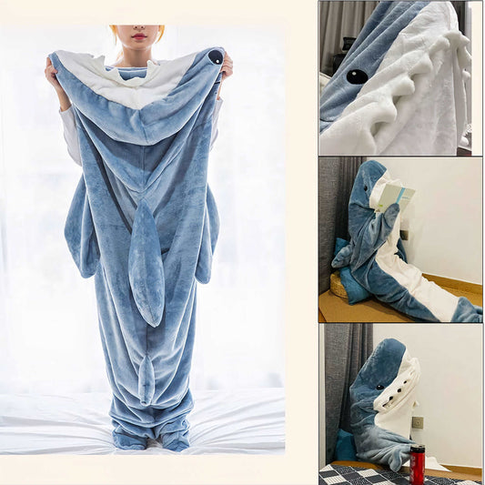 Best selling Premium Flannel Shark Blanket Hoodie