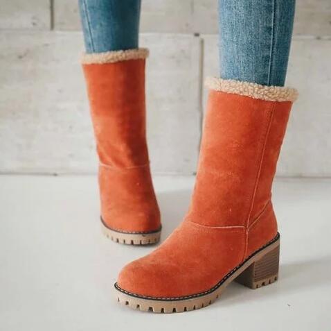 Quality Middle-Tube Footwear - Step Confidently into Winter Trends for women
