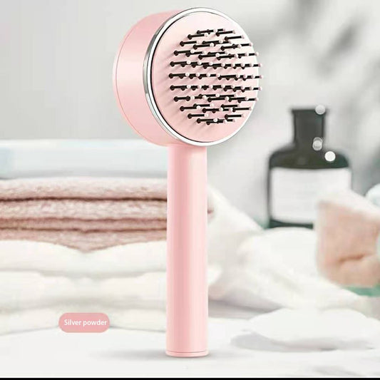 Revolutionize Hair Care with One-Key Self-Cleaning Brush – 3D Air Cushion Innovation