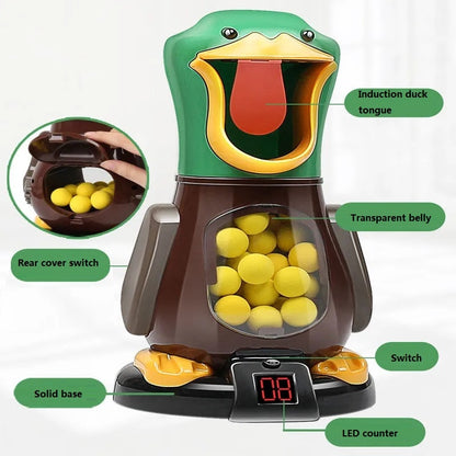 Kid's Hungry Duck Shooting Toy Game