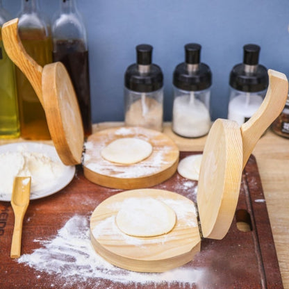 Solid Wood Dough Press Tool