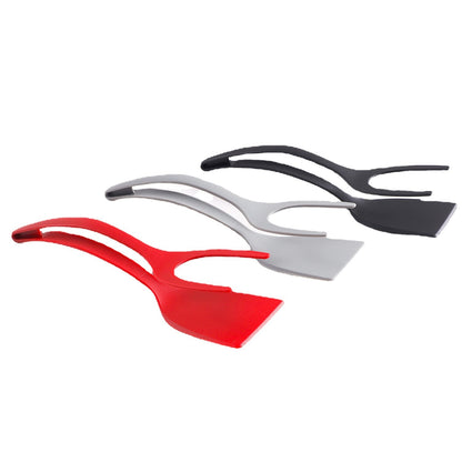 2 in 1 Nylon Grip Flip Tongs and Egg Spatula Tongs