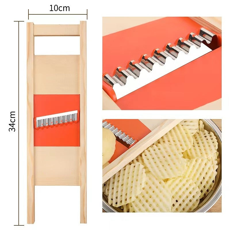 Potato Slicer Grid Artifact for Culinary Magic