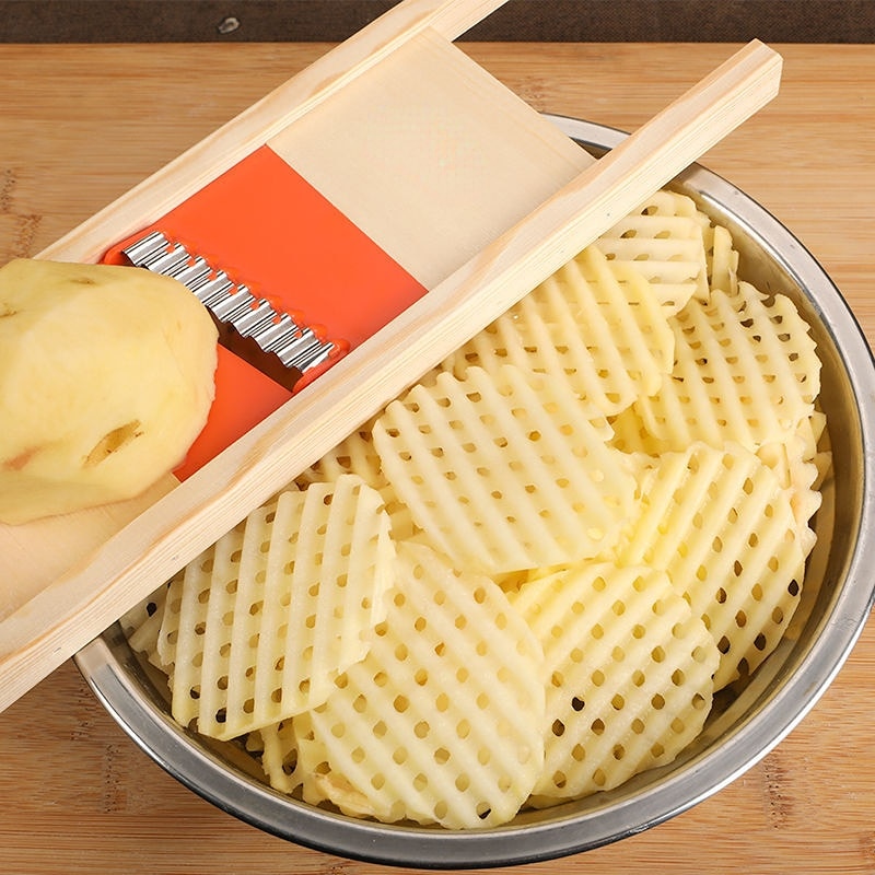 Potato Slicer Grid Artifact for Culinary Magic