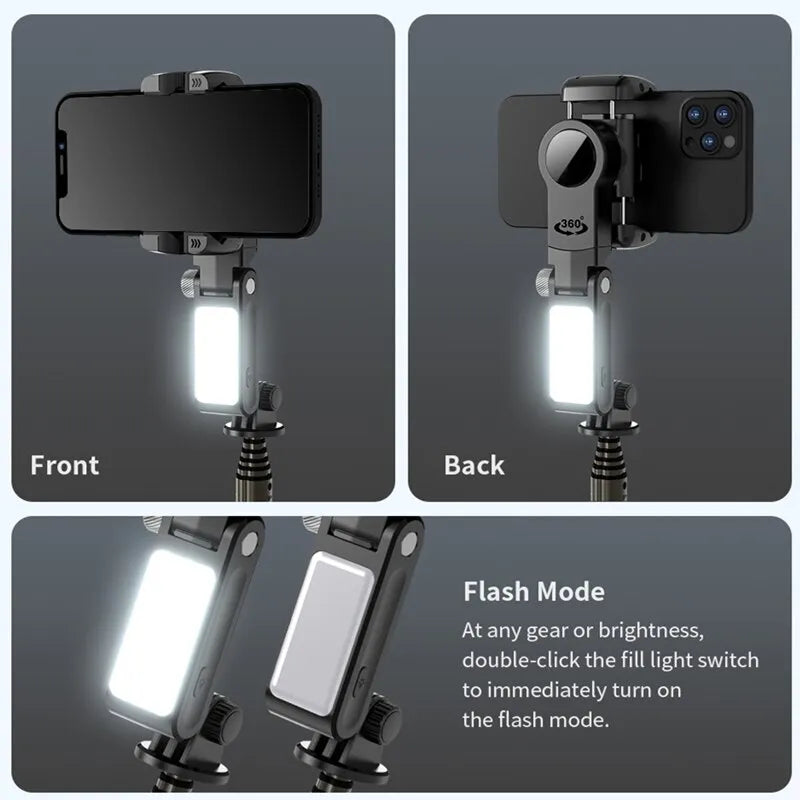 Selfie stick with beauty fill light perfect gift for christmas thanksgiving black friday halloween all holiday ocassions at acheckbox