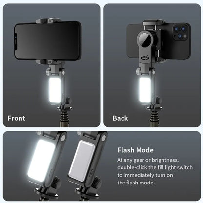 Selfie stick with beauty fill light perfect gift for christmas thanksgiving black friday halloween all holiday ocassions at acheckbox