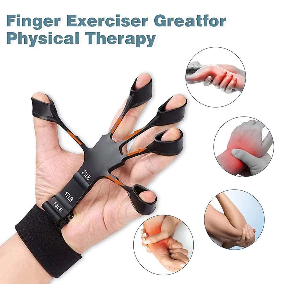 Silicone Gripster Grip Strengthener Finger Stretcher Hand Grip Trainer Gym Fitness Training And Exercise Hand Strengthener at acheckbox