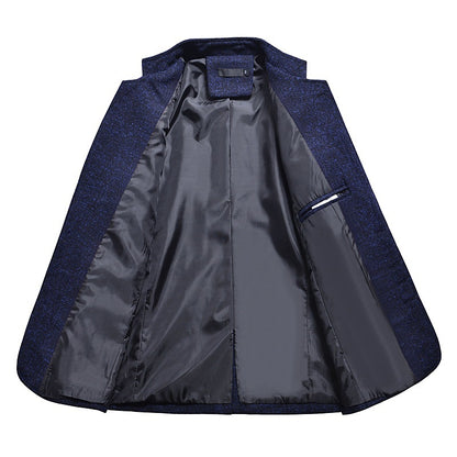 Sleek Black and Navy Choices in Slim Fit Suit