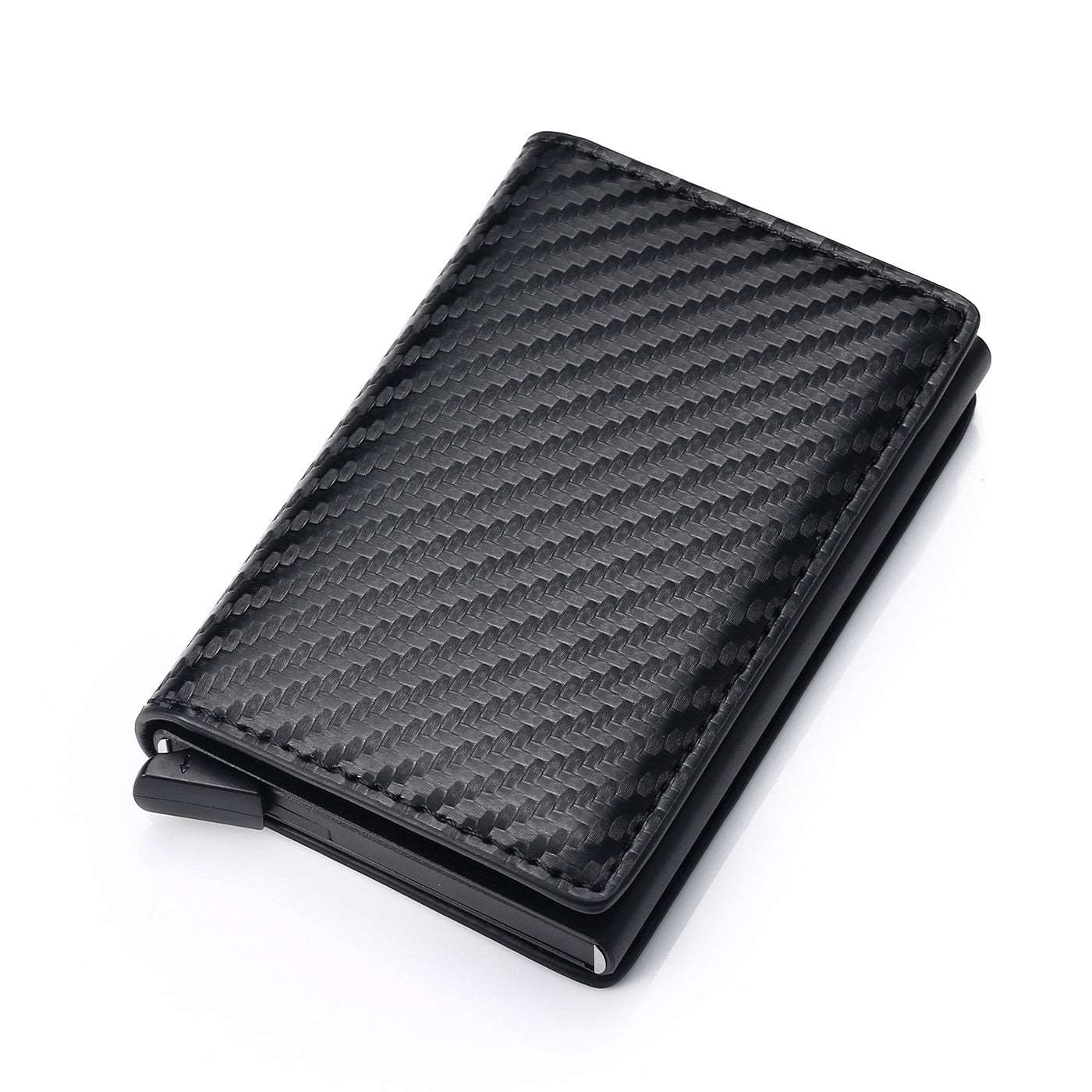 Sleek Trifold Leather Slim Wallet Black Magic for Modern Style