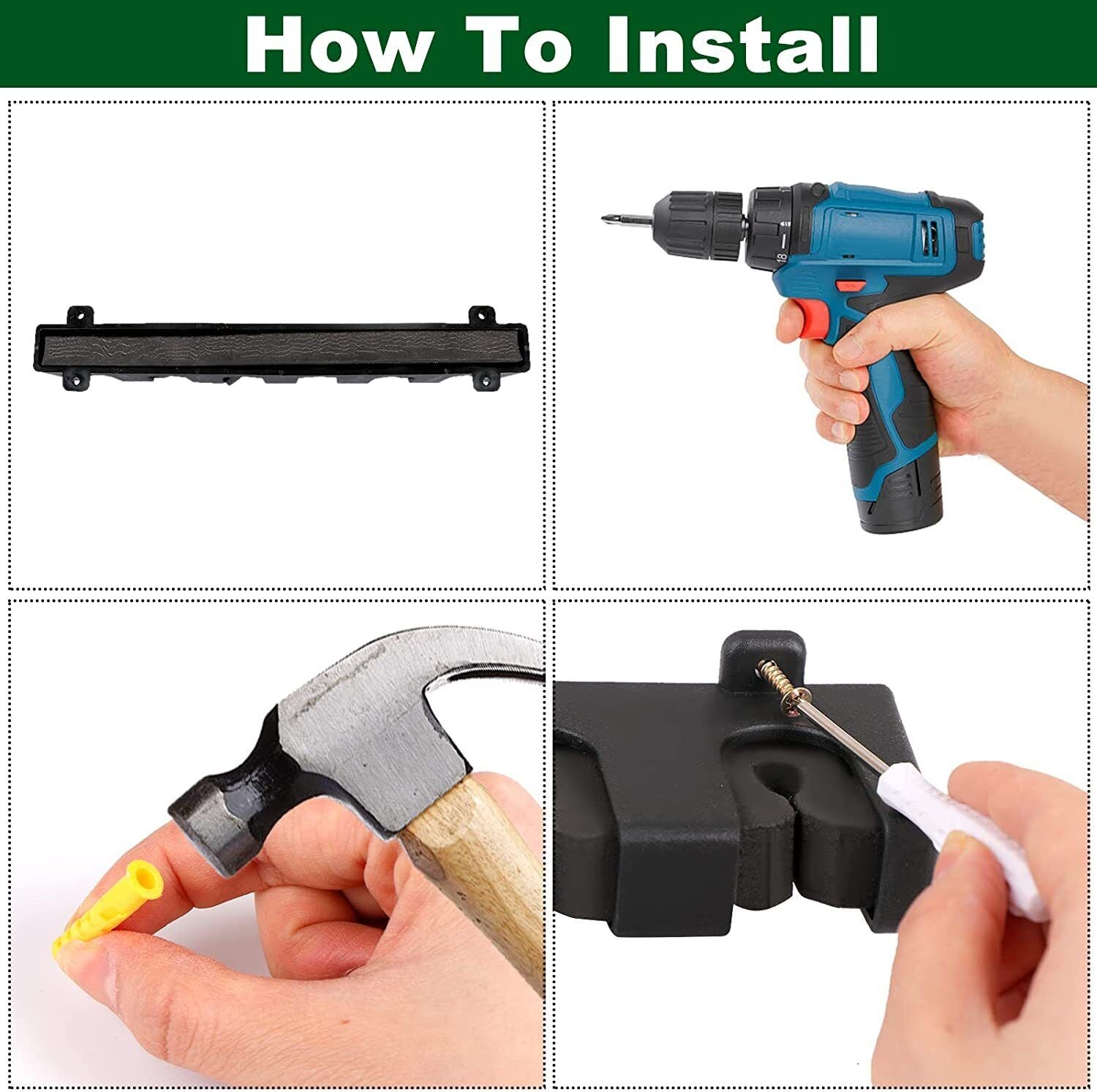 Durable Plastic Fishing Rod Rack Installation