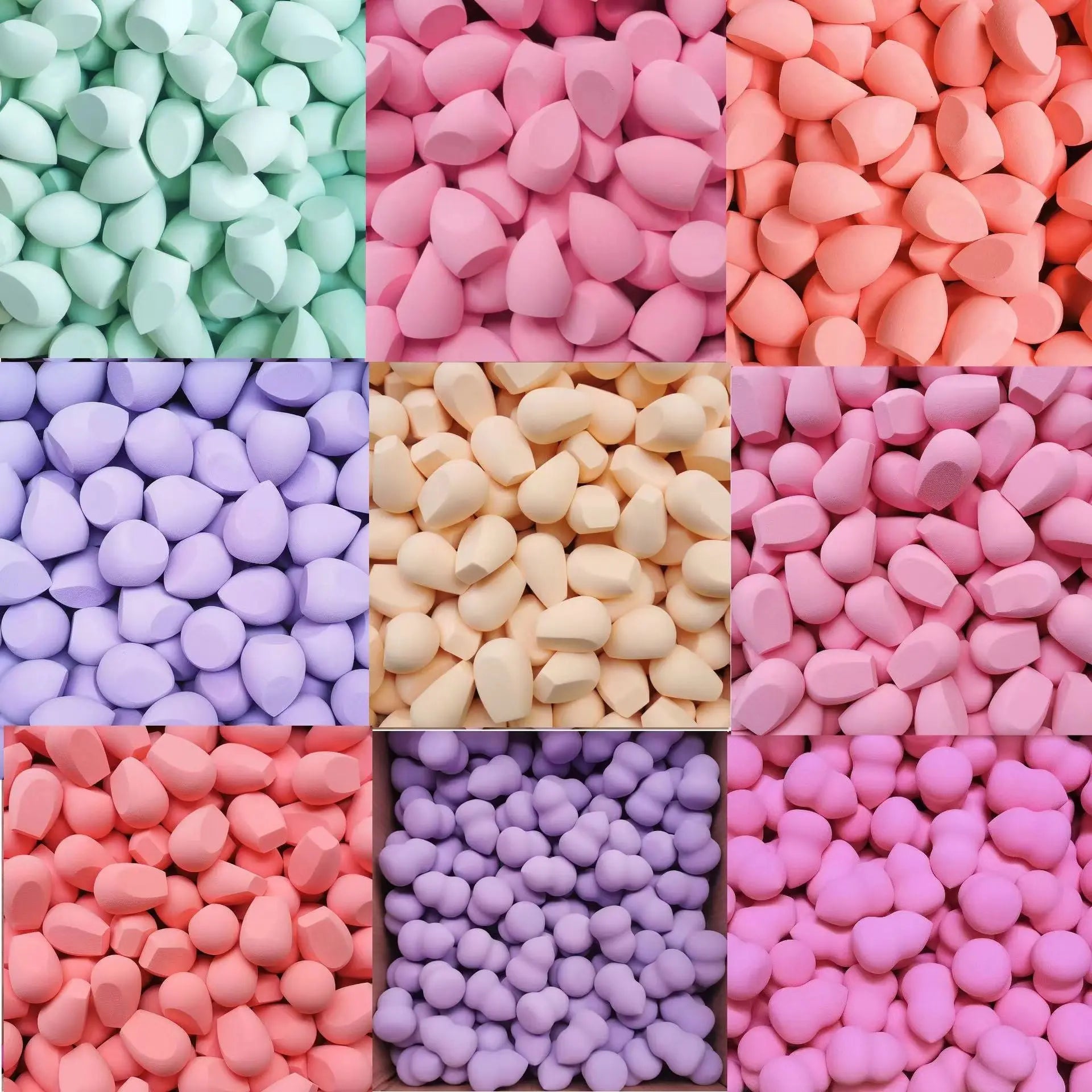 Sponge cosmetic puff, Makeup sponge bulk wholesale, Beauty egg set, Water drop puff, Super soft makeup blender, Flawless makeup application, Airbrushed finish sponge puff, Versatile makeup tool. www.acheckbox.com