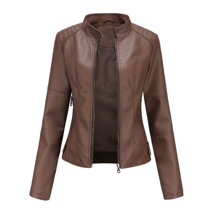 Standout Slim-Fit Jacket with Artificial Fur Lining