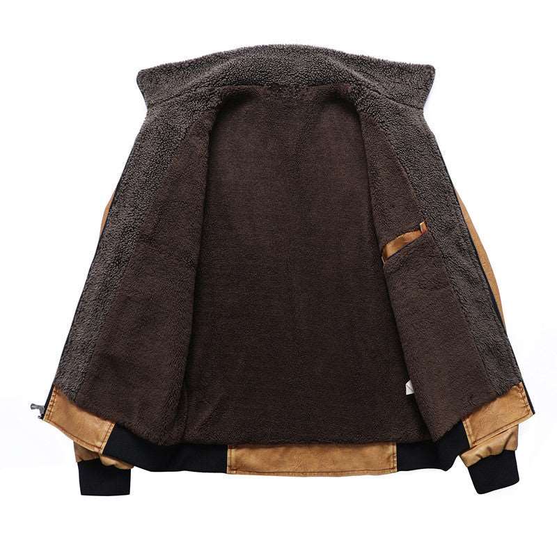 S to XXXL Men's Casual Polo Collar Jacket
