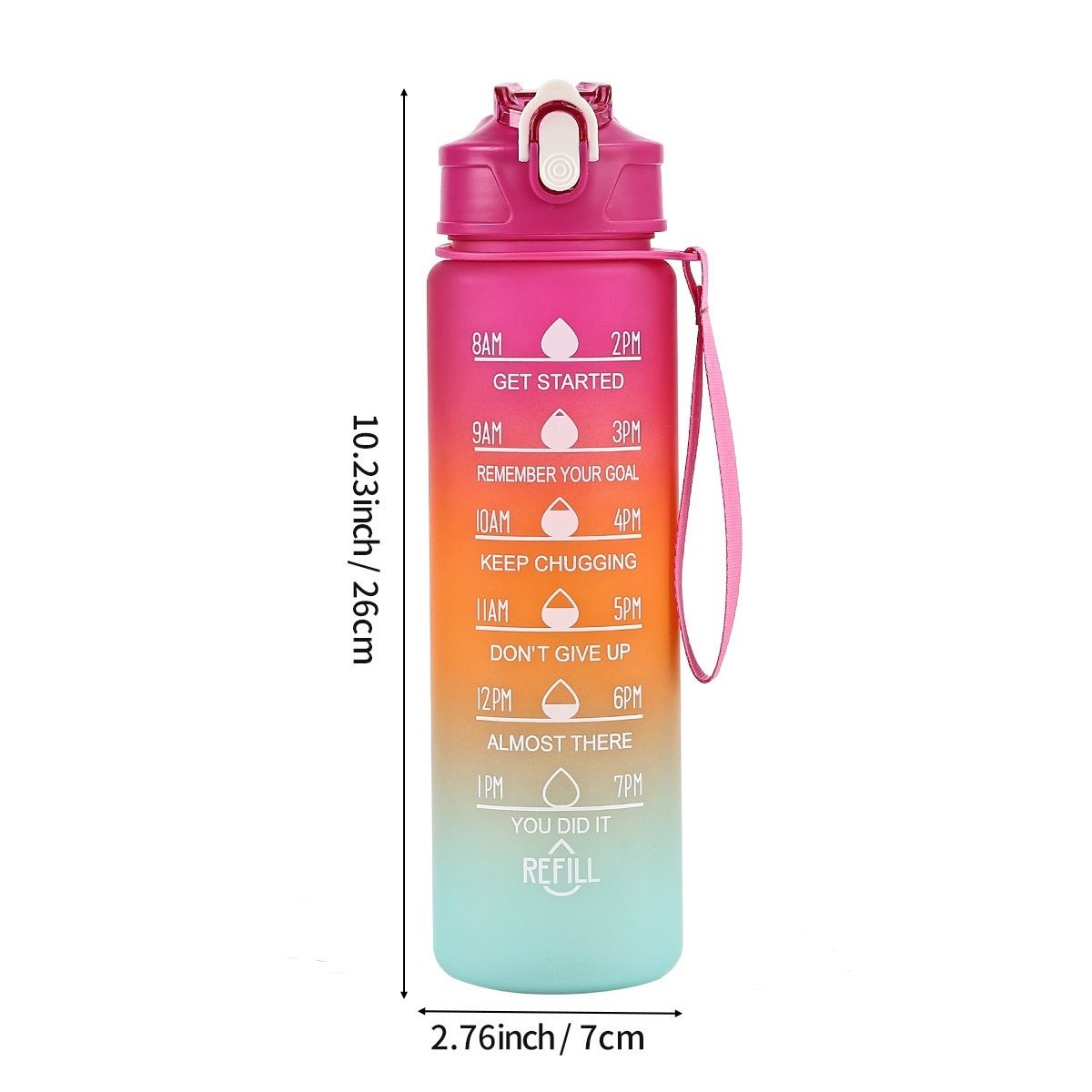 Stylish PC Drinkware Convenient Single-Layer 700ml Flask