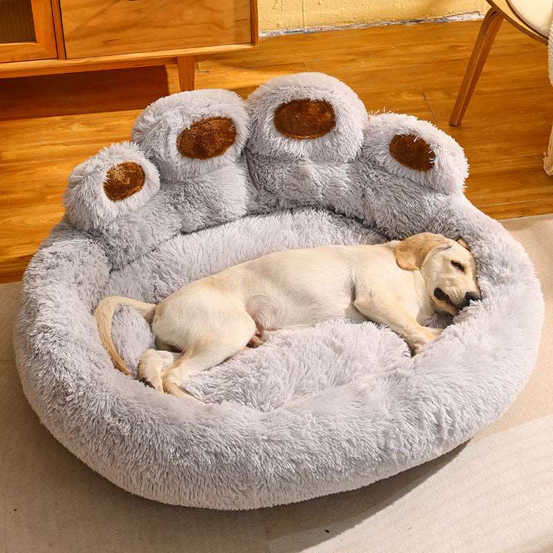 Stylish Paw-Shaped Bed with Anxiety-Reducing Features
