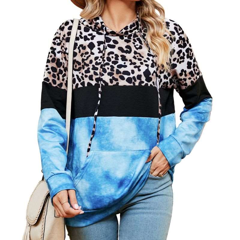 Stylish Tie-dye Sweater with Functional Pockets