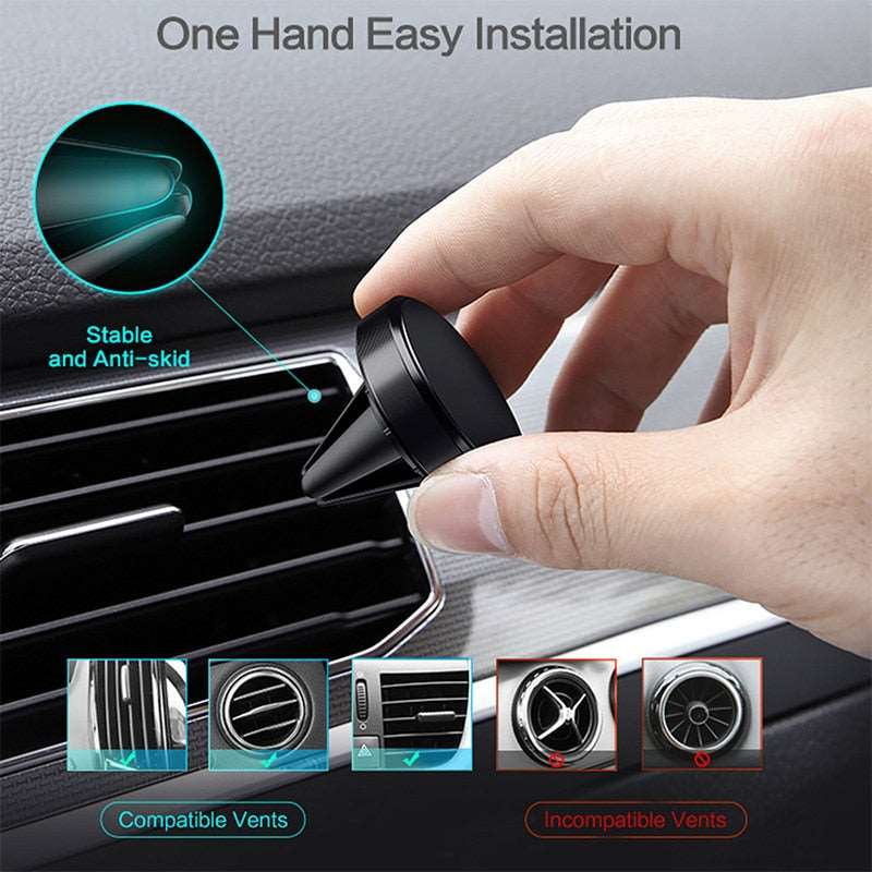 Stylish and Minimalist Magnetic Holder Blending with Your Car