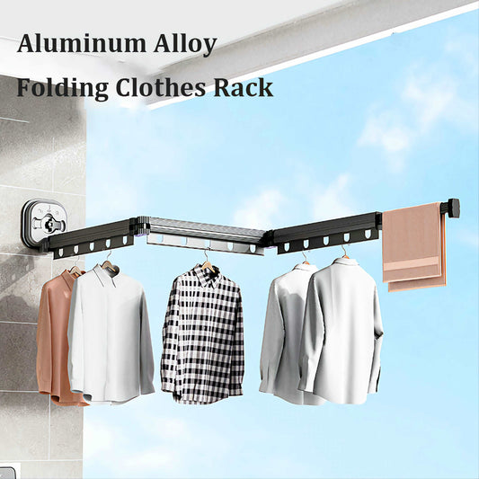 Suction Cup Folding Clothes Hanger Ultimate Home OrganizationNo Punching Folding Clothes Hanger,Aluminum Retractable Drying Rack,Suction Cups Wall Mounted Laundry Organizers for Travel Home at acheckbox