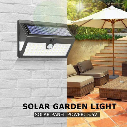 Three Sided IP65 Rated Solar Powered Wall Lamp for Your Courtyard