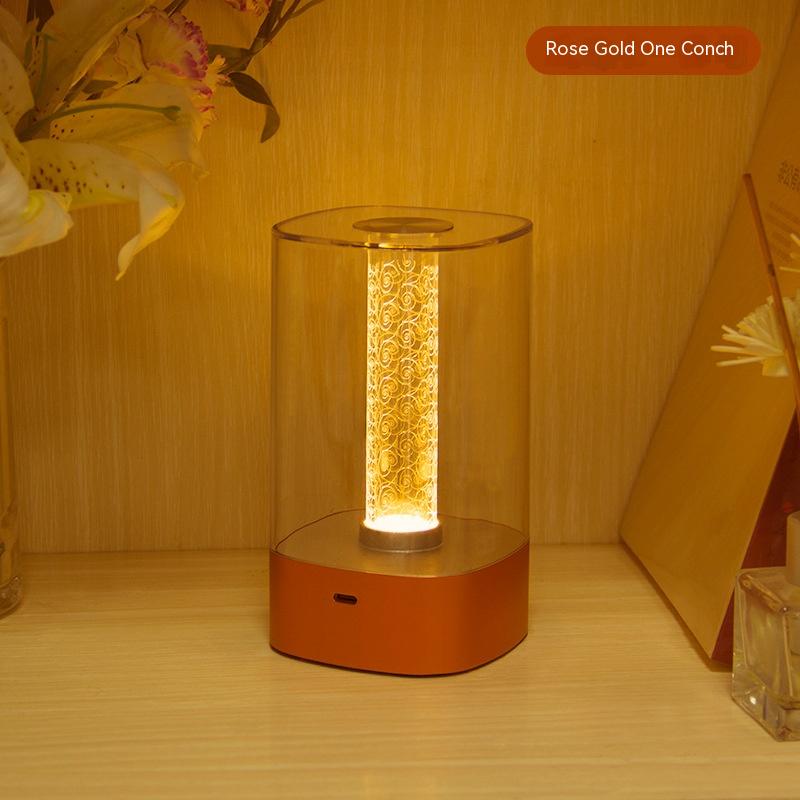 Touch Switch Bedside Lamp Rose Gold Atmosphere Light