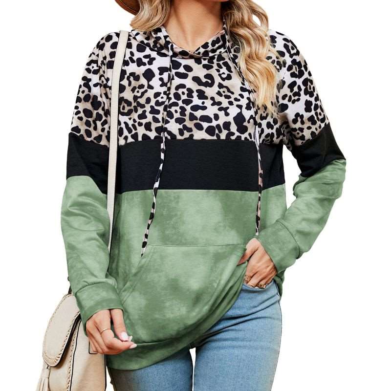 Trendy Tie-dye Sweater with Fashionable Size Guidance