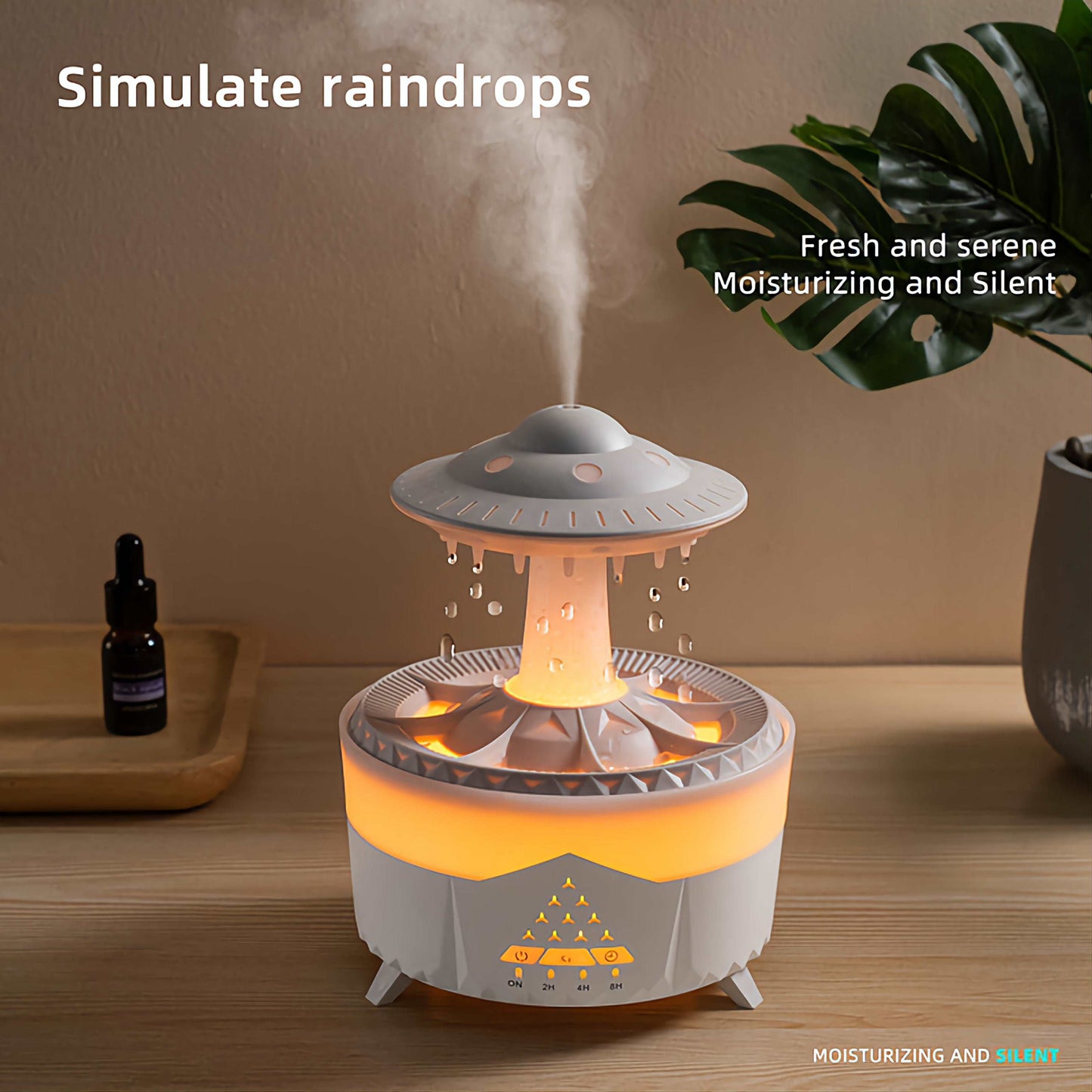viral UFO Water Drop Humidifier Rain Cloud Air Humidifier Aromatherapy Essential Oils Aroma Diffuser USB Charging 7 Color Mist Maker. Great gift for chrismas thanksgiving black friday and halloween at acheckbox