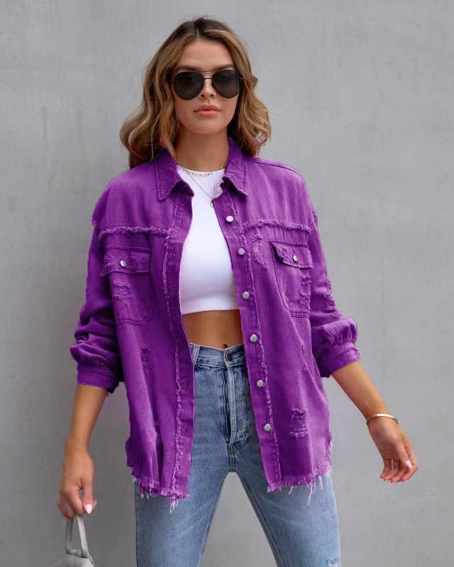 Unique Design in Comfortable Ripped Jacket