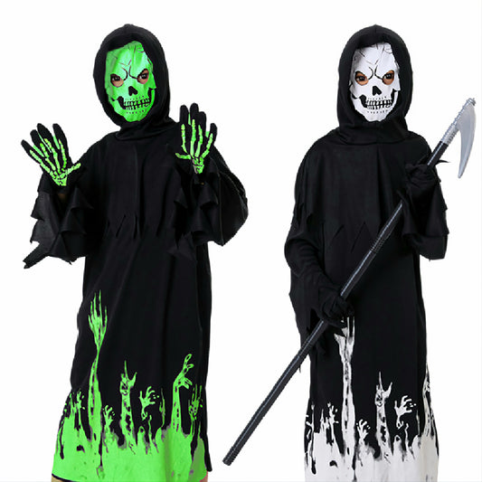 Unisex Glow in the Dark Halloween Skeleton Costume