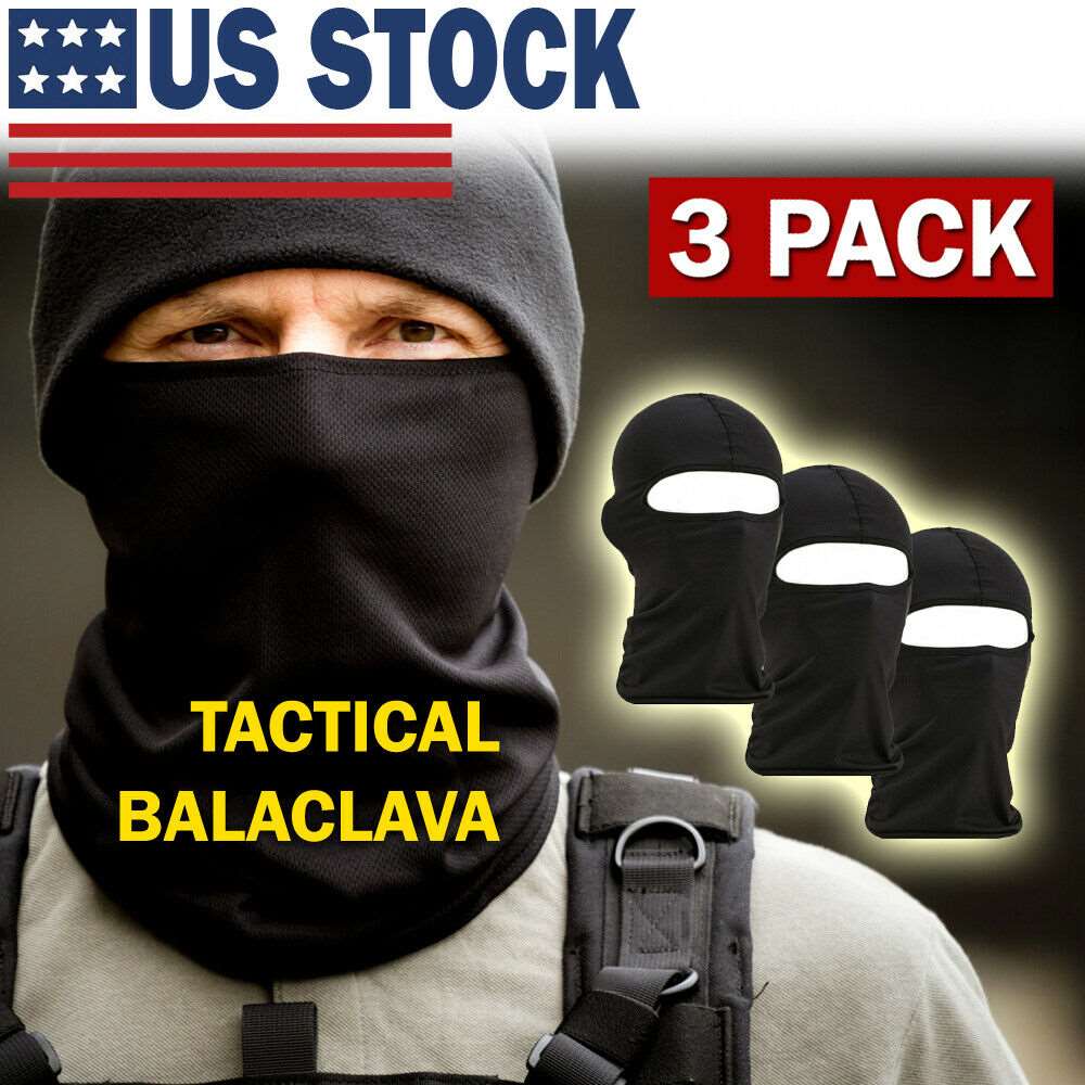 Universal Fit Balaclava Face Mask 3 Pack for Men