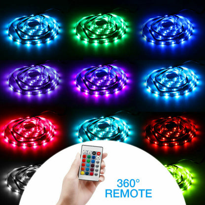 Vibrant TV Experience RGB LED Strip Kit for 40-60 Inch Screens with Remote Control