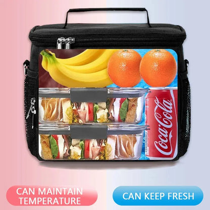 Waterproof Oxford Cloth Lunch Bag Spacious and Convenient