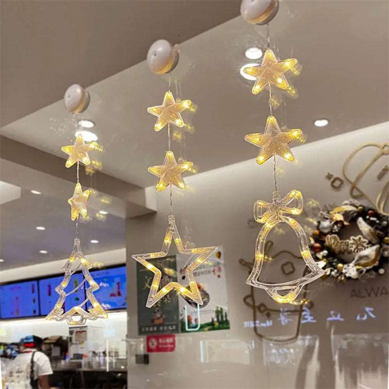 Window Hanging suction LED christmas thanksgiving new year festive holiday Decorative lights