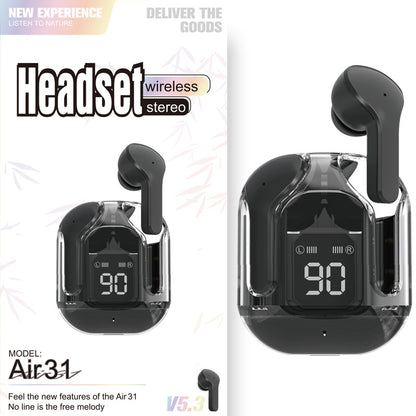 Wireless Bluetooth 5 Headset Stable Connection, Digital Display Case