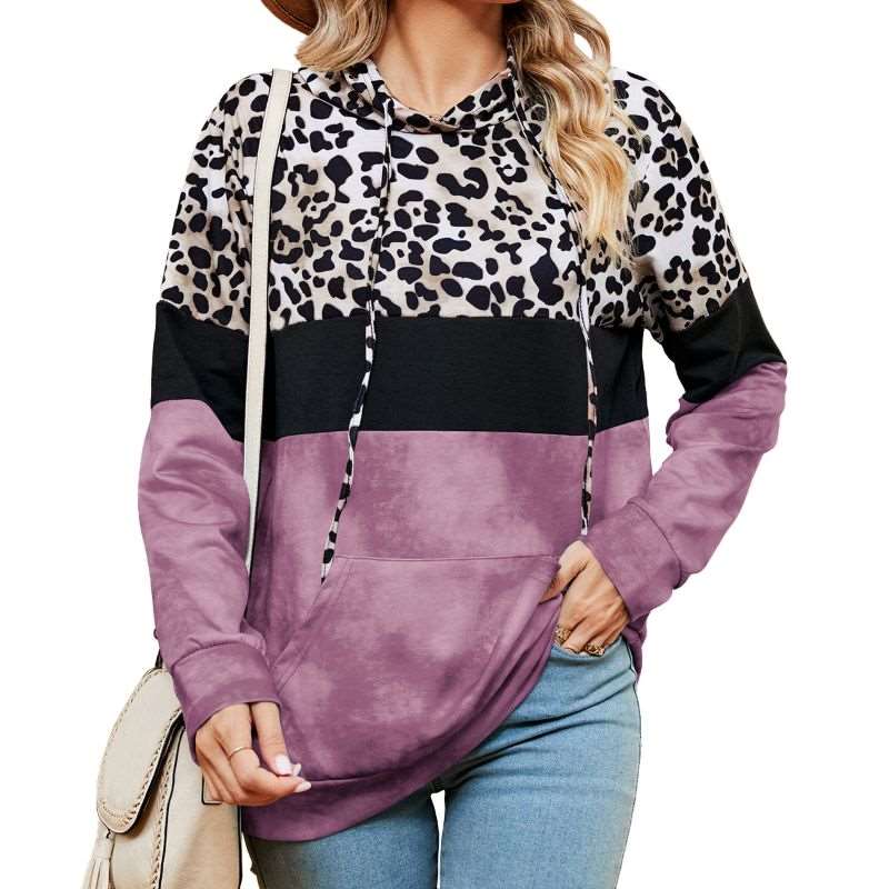 Women's Loose Fit Tie-dye Pullover with Polyester Comfort