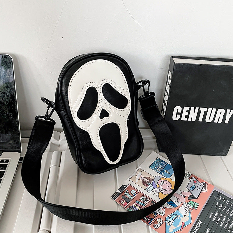 Funny Ghost Skull Halloween Shoulder Bag