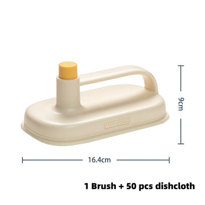 Magic Brush with Disposable Cleaning Rags for Kitchen, Bathroom or Any surface