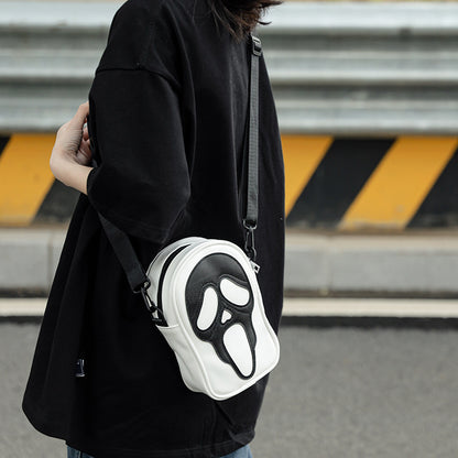 Funny Ghost Skull Halloween Shoulder Bag