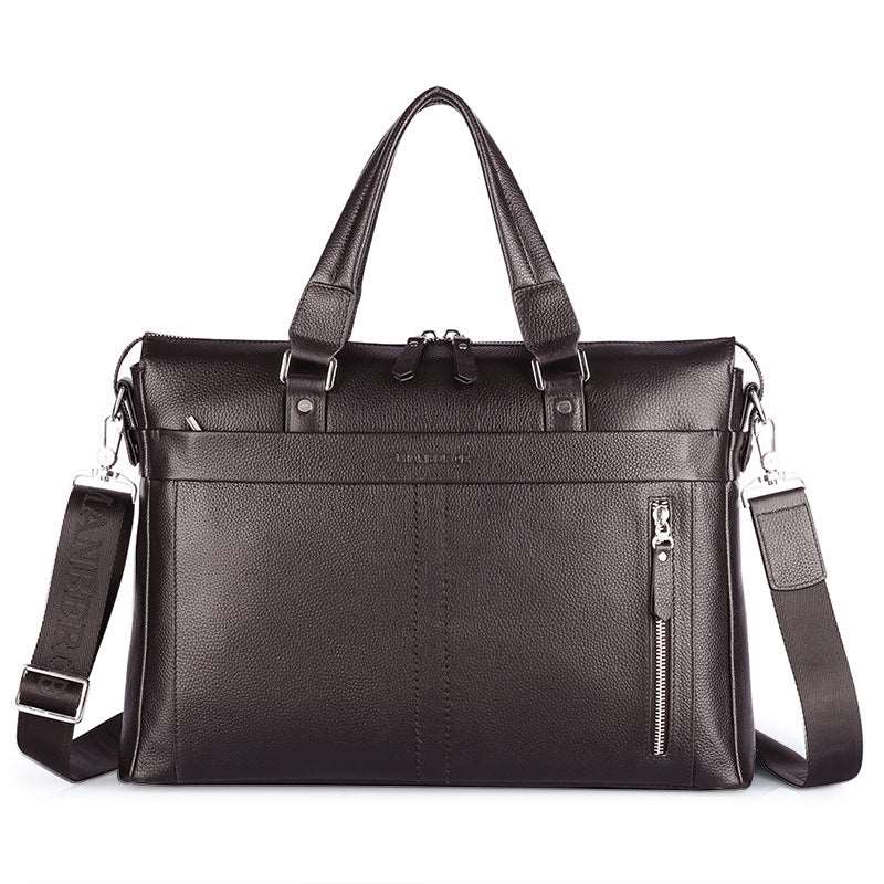 Premium Leather Craftsmanship, Versatile Business Essential Bag