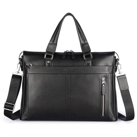 real leather business and leisure handbag official document of Baotou layer men's single shoulder large capacity package at www.acheckbox.com