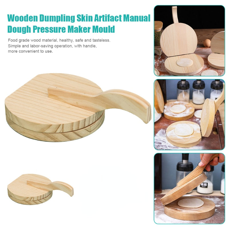 Best Selling high quality Solid Wood Dough Press Tool